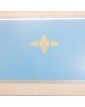 Small Office 2 Drawers 2 Tablets Style Louis XVI Dessus Bleu