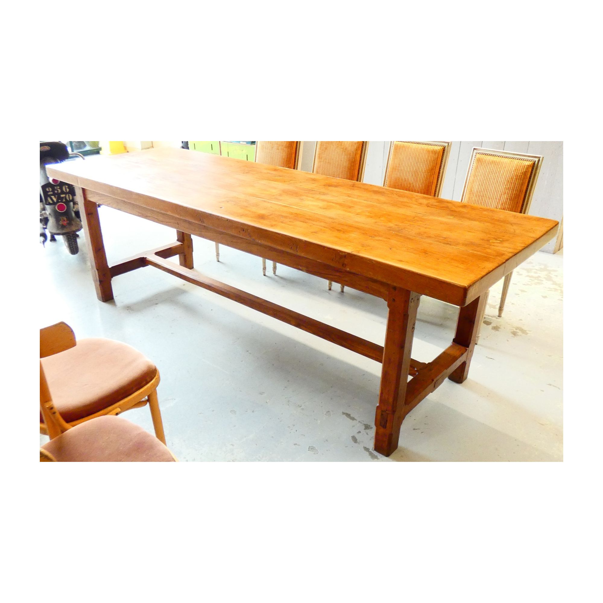 Table de Ferme en Orme Patine Ancienne Table de Ferme en Orme Patine Ancienne