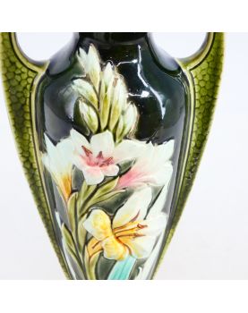 Vase en Barbotine Décor Florale