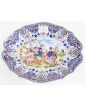 Grand Plat Ovale Décor Folklorique