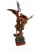 Large Subject in Regulated on Socle in Wood Signed Emile LAPORTE