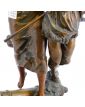Large Subject in Regulated on Socle in Wood Signed Emile LAPORTE