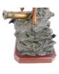 Large Subject in Regulated on Socle in Wood Signed Emile LAPORTE