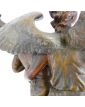 Large Subject in Regulated on Socle in Wood Signed Emile LAPORTE