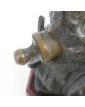 Large Subject in Regulated on Socle in Wood Signed Emile LAPORTE