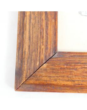 Petite Aquarelle Élégante Cadre en Bois