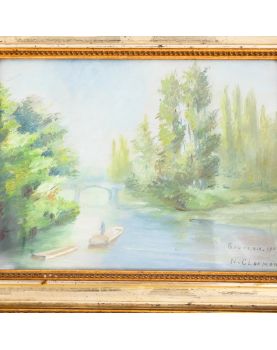 Oil on Souvenir Panel 1909