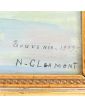 Huile sur Panneau Souvenir 1909