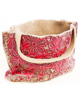 Petit Panier en Faïence Émaillé