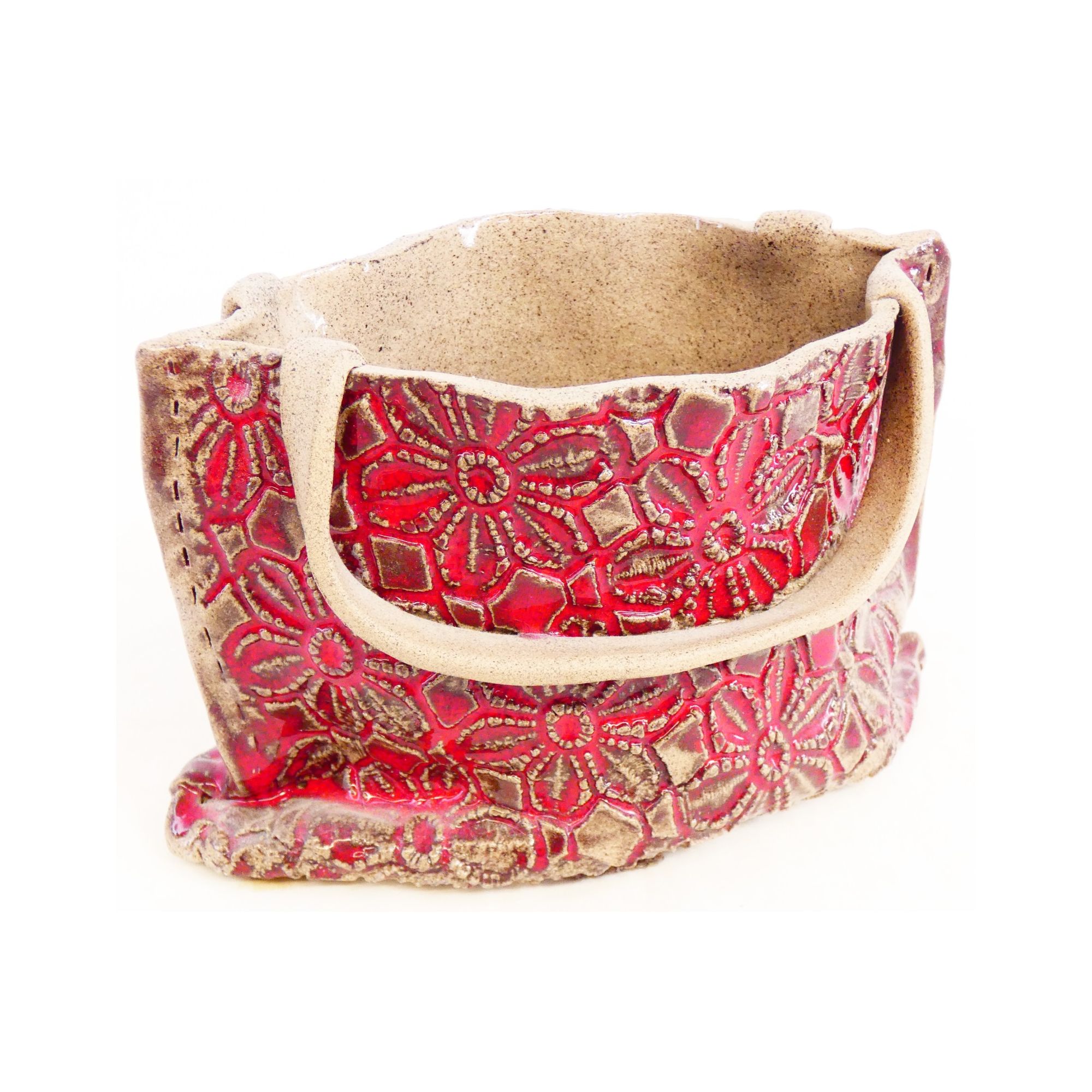 Petit Panier en Faïence Émaillé Petit Panier en Faïence Émaillé