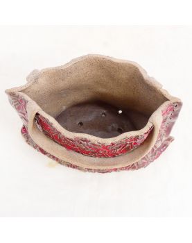 Petit Panier en Faïence Émaillé