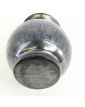 Black Glazed Ball Vase