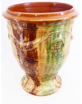 Anduze Glazed Earthenware Garden Pot