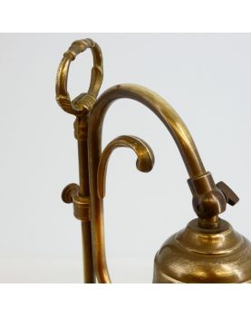 Orange Tulip Brass Desk Lamp