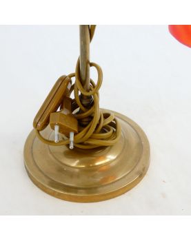Orange Tulip Brass Desk Lamp