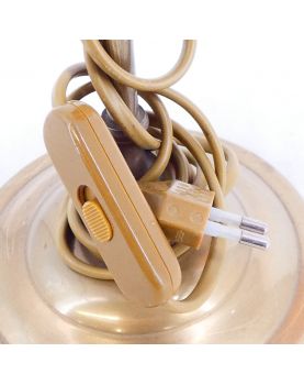 Orange Tulip Brass Desk Lamp