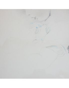 Dessin Monochrome Enfant de Profil