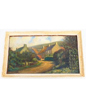 Huile sur Panneau Paysage de la Hague Signé André MANTELET MAREL SCIOTOT