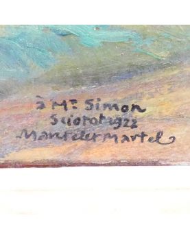 Huile sur Panneau Paysage de la Hague Signé André MANTELET MAREL SCIOTOT