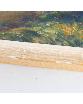Oil on Panel Landscape of La Hague Signed André MANTELET MAREL SCIOTOT