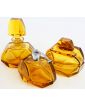 Set de 3 Flacons de Toilette en Cristal Jaune