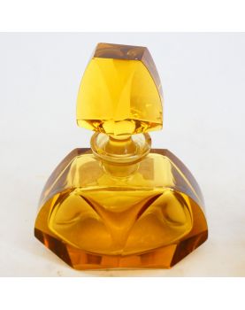 Set de 3 Flacons de Toilette en Cristal Jaune