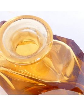 Set of 3 Yellow Crystal Toiletry Bottles