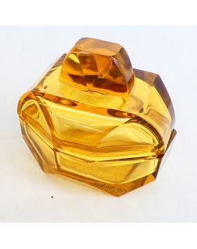 Set de 3 Flacons de Toilette en Cristal Jaune