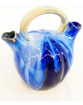 Chevrette en Céramique Bleue