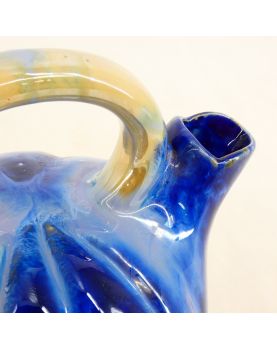 Chevrette en Céramique Bleue