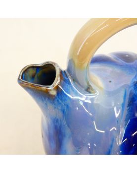 Chevrette en Céramique Bleue