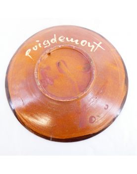 Plat Rond Signé PUIGDEMONT