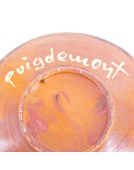 Plat Rond Signé PUIGDEMONT