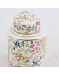 Pot Couvert Porcelaine Florale et Dorure