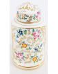 Pot Couvert Porcelaine Florale et Dorure