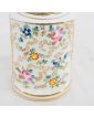 Pot Couvert Porcelaine Florale et Dorure