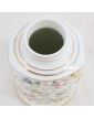 Pot Couvert Porcelaine Florale et Dorure
