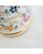 Pot Couvert Porcelaine Florale et Dorure