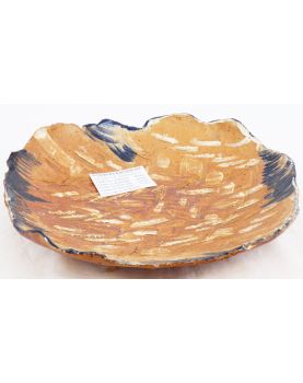 Assiette en Grès Polychrome