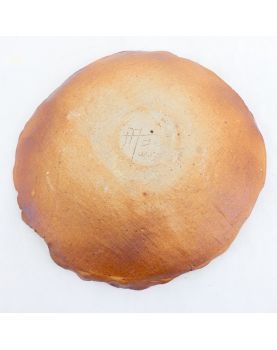Assiette en Grès Polychrome