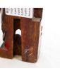 Paire de Statuettes en Bois Polychrome Chine