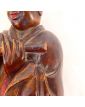 Paire de Statuettes en Bois Polychrome Chine