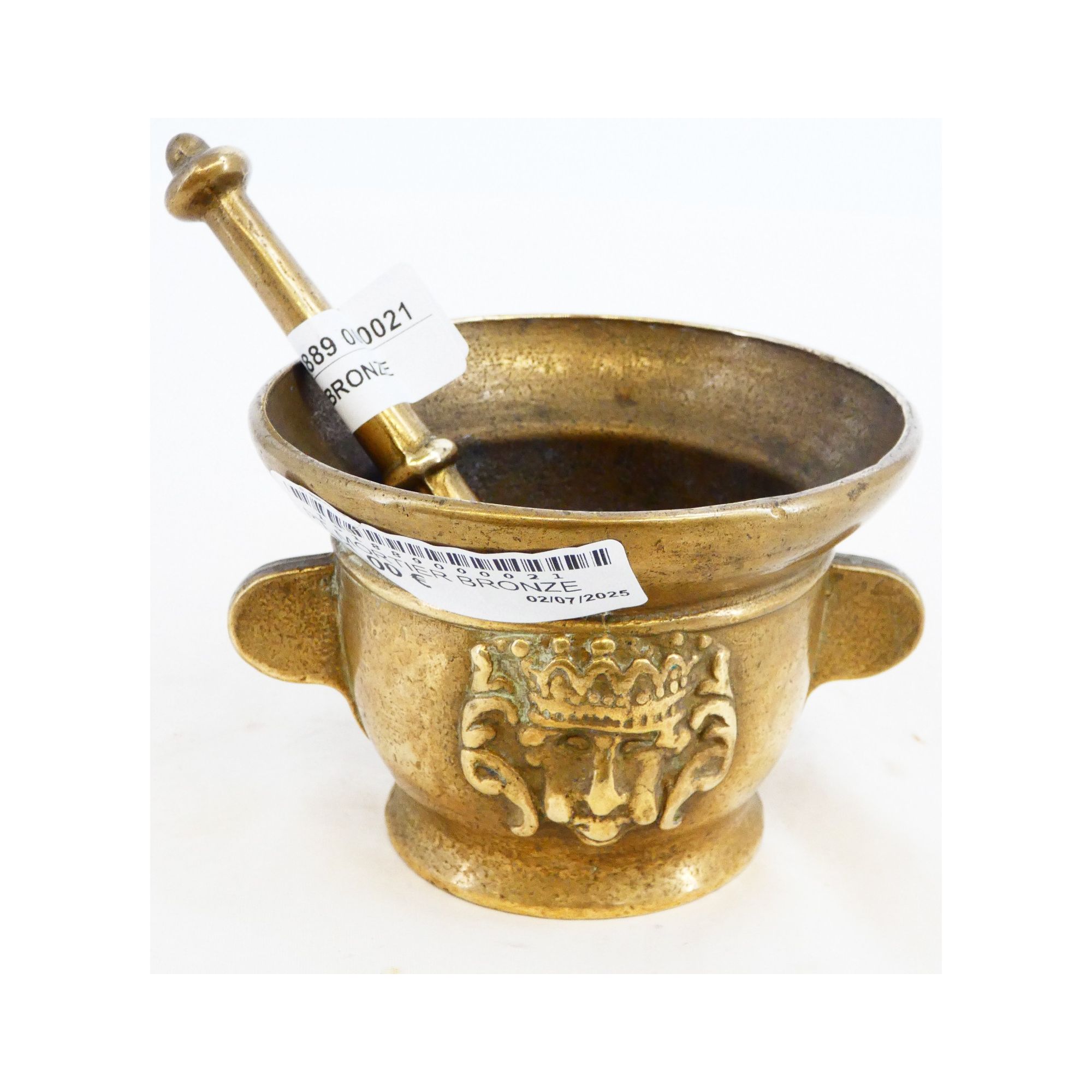 Small Mortar in Bronze with his Pilon Small Mortar in Bronze with his Pilon