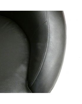 Paire de Fauteuils Design Noirs Pivotant