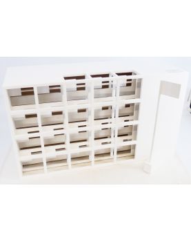 Matali CRASSET Maquette Maison du Peuple Italie avec Drapeau