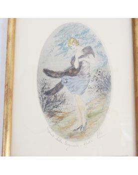 Small Elegant Engraving