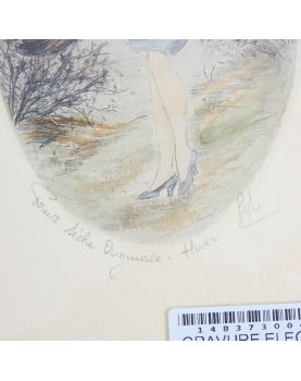 Petite Gravure Elégante