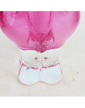 Vase Vintage Rose en Verre