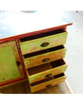 Small Cabinet 1 Door 4 Drawers