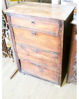 Small Cabinet with 4 Drawers and Key